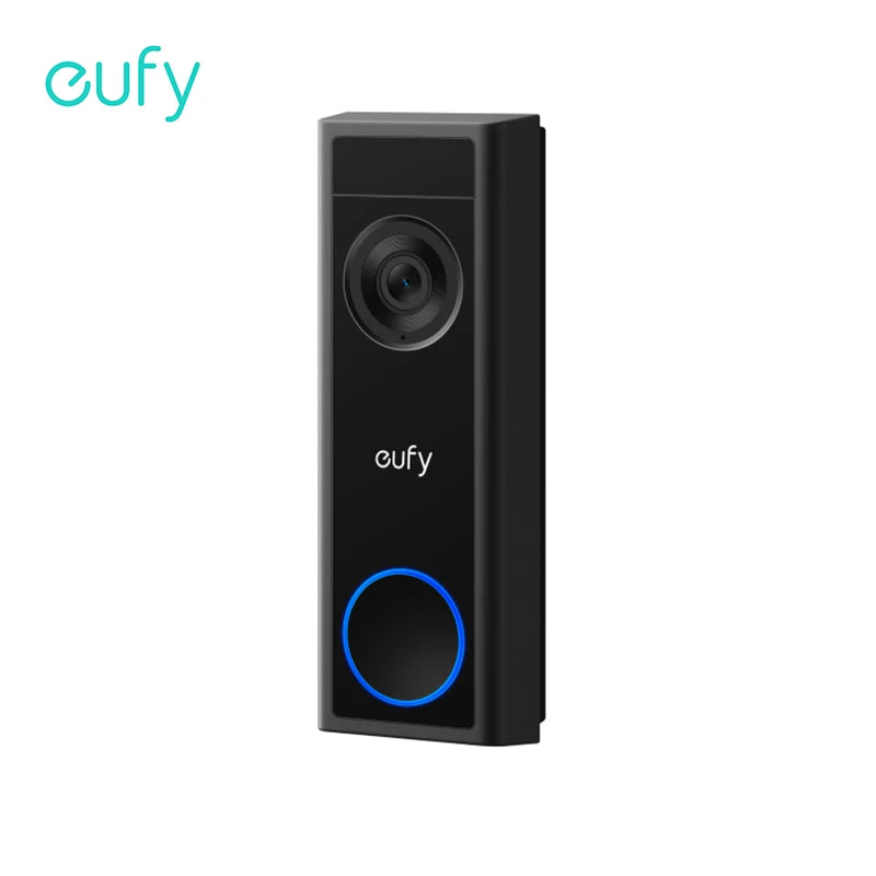 يوفي كاميرا جرس الباب الذكي eufy C30 زاوية رؤية فائقة الاتساع 165 درجة مكالمات فيديو تقنية الذكاء الاصطناعي لاكتشاف الأشخاص والطرود بطارية 2K FHD