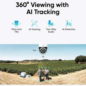 كاميرا مراقبة يوفي eufy Security 4G LTE S330 4K بالطاقة الشمسية خارجية مع الدوران والإمالة اتصال ثنائي 4G وWi-Fi تتبع بالذكاء الاصطناعي مع شريحة بيانات وذاكرة SD كاميرا طاقة شمسية