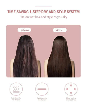 فرشاة هواء ساخن متعددة الوظائف لتجفيف وفرد وتجعيد الشعر بخطوة واحدة احترافية sweety1 اجهزة تصفيف الشعر
