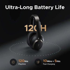 UGREEN Studio Pro 48dB ANC يوجرين سماعات رأس لاسلكية فوق الأذن سماعات بلوتوث إلغاء الضوضاء النشطة للألعاب و الأفلام بذكاء الصناعي وقت اللعب 120 ساعة سماعات