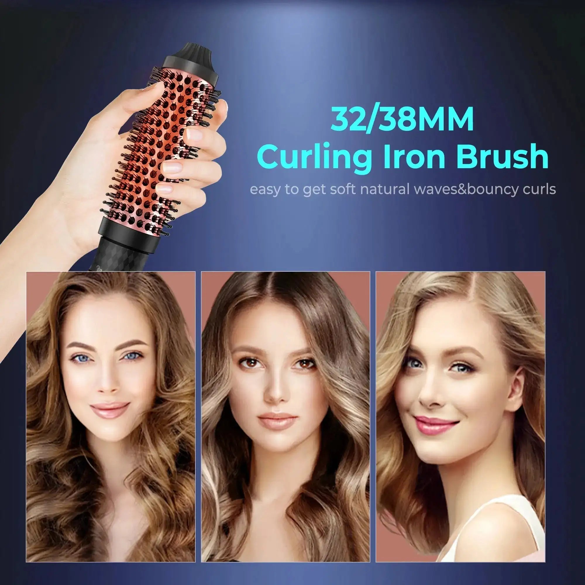 فرشاة حرارية دائرية قابلة للاستبدال 1.5 بوصة أيونية ساخنة لإطلالة منفوخة sweety1 اجهزة تصفيف الشعر