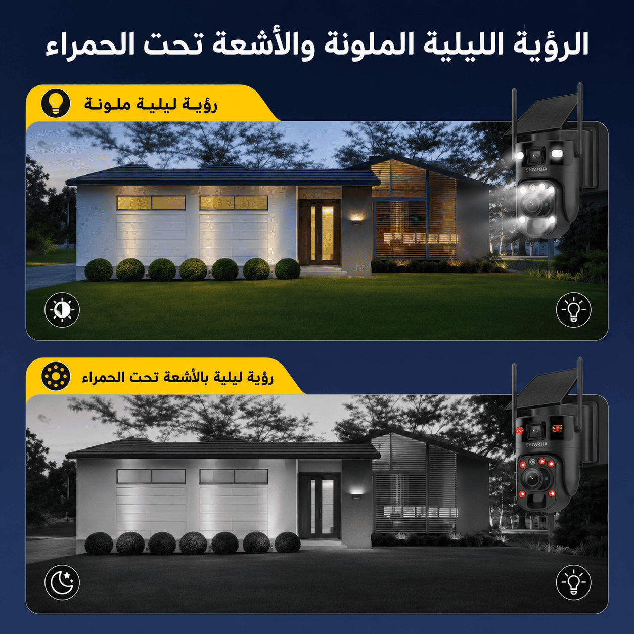 كاميرا مراقبة يو بوكس Ubox بطاقة شمسية 60X زوم 12MP 4G بشريحة بيانات 6K كاميرتين بطارية 10500mAh تتبع حركة بشري sweety1 كاميرات مراقبة
