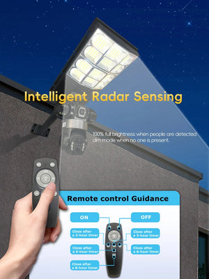 كاميرا إنارة شارع بالطاقة الشمسية 4G - 15MP زووم 10X ثلاث عدسات تتبع حركي مقاومة للماء - Solar Street Light Camera sweety1 كاميرات مراقبة