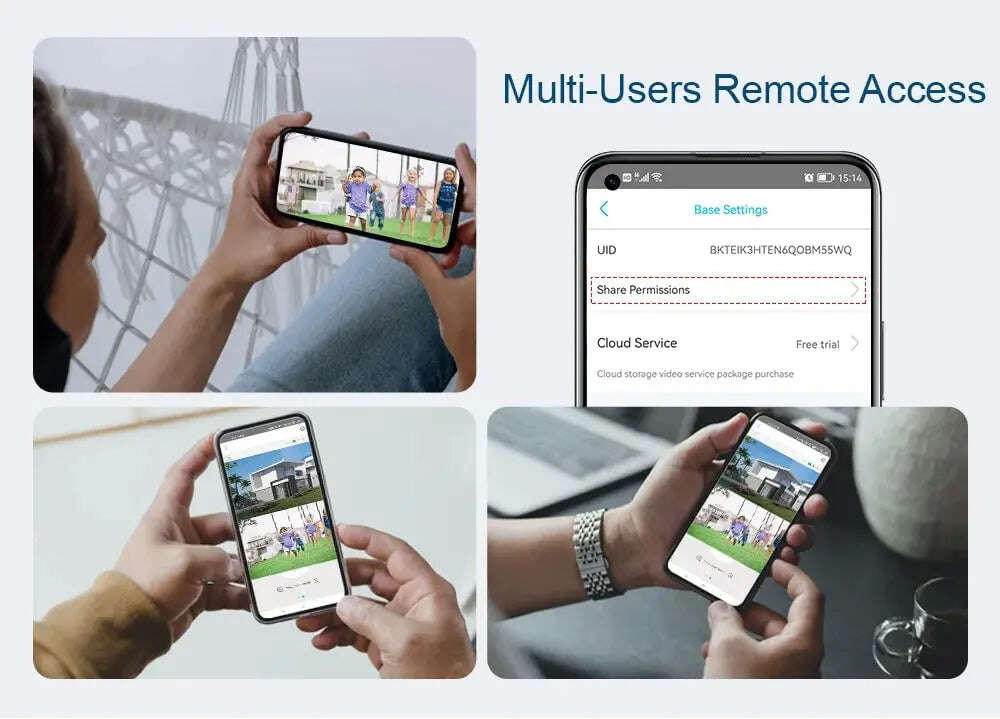 يو بوكس كاميرا 4G شريحة بيانات بطاقة الشمسية خارجية مراقبة بشاشة مزدوجة ، 20X زوم كامرتين كاشف حركة ، تتبع بالذكاء الاصطناعي تتبع الأنسان كيبل 3 متر لوحة منفصلة كاميرا طاقة شمسية