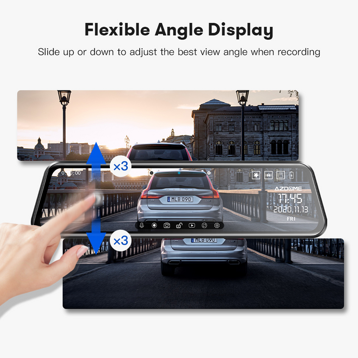 داش كام Azdome AR09 مراية مرايا واي فاي ازدوم امازون نون 4k Aliexpress