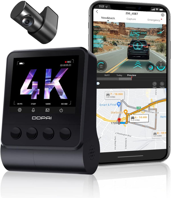 DDPAI Z50 دي دي باي داش كام 4K dasch cam camera 70mai azdome نون جرير