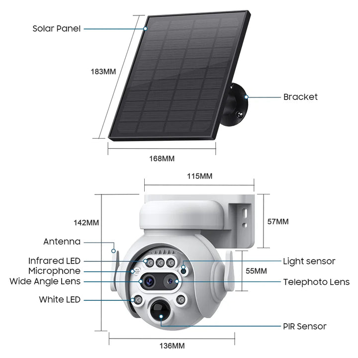 BEST_SOLAR_CAMERA_4G_   Ali Baba ALIBABA 4k_4G_12X_20X_50X_Motion Detector_ Mobile Surveillance __Data Chip_Alarm_Object Tracking_Yufi_Hikvision_Outdoor _Artificial Intelligence _Two Lenses_Two Cameras
