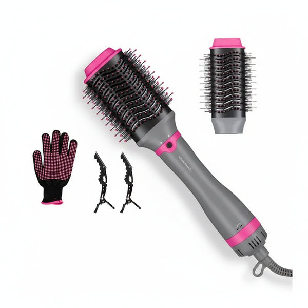 كينساي بيوتي فرشاة كهربائية 2 في 1 بهواء ساخن بخطوة واحدة احترافية للصالونات بأيونات KinseiBeauty