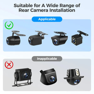 حامل علاق داش كام كاميرا خلفية للنافذة الخلفية متوافق مع AZDOME M550 Max/M550/M01 Max/PG17 وREDTIGER Car Accessories