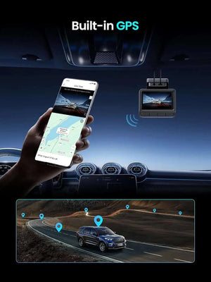داش كام DDPAI Z50 Pro أمامية وخلفية 4K واي فاي 5G GPS شاشة IPS رؤية ليلية AI مراقبة 48 ساعة ADAS داش كام