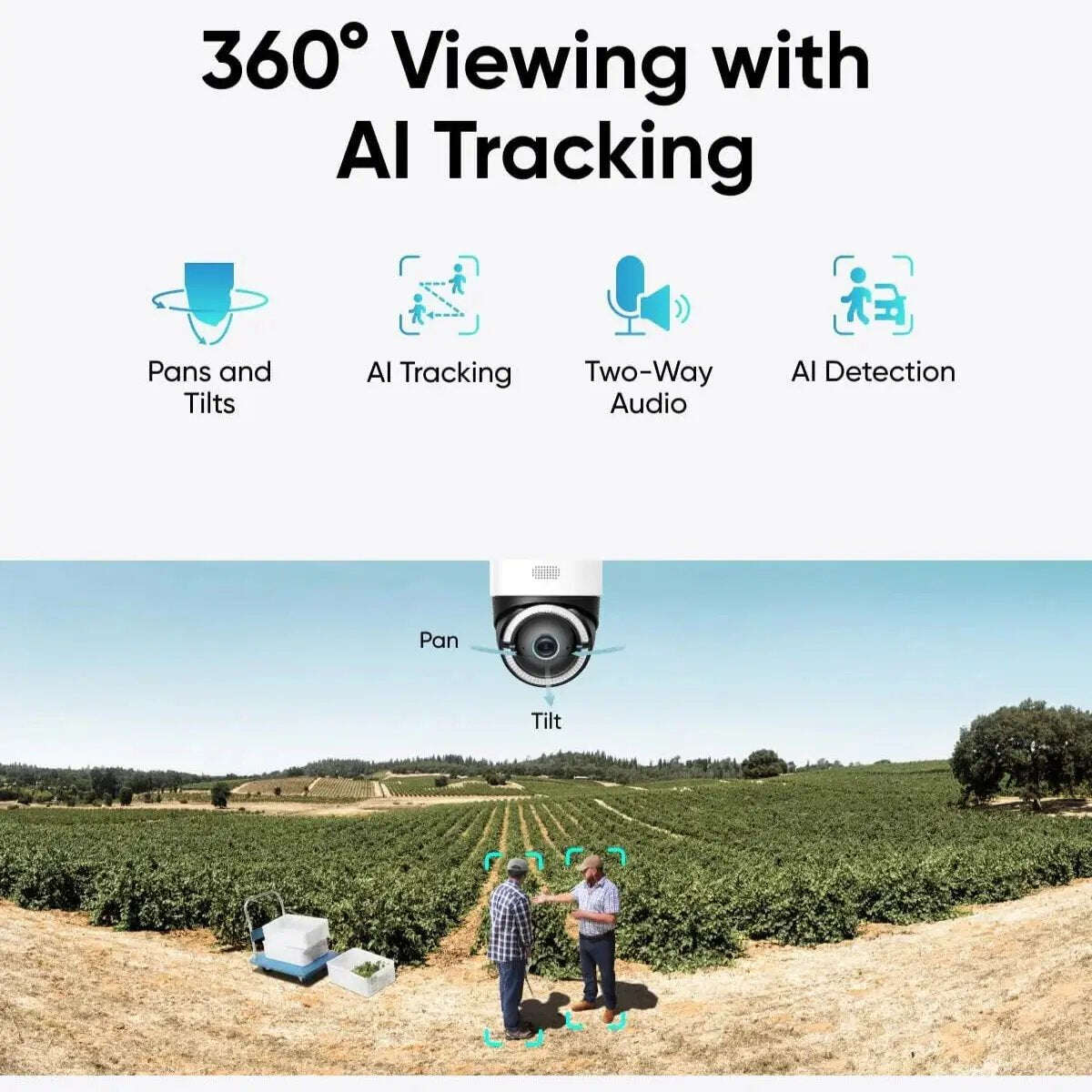 كاميرا مراقبة يوفي eufy Security 4G LTE S330 4K بالطاقة الشمسية خارجية مع الدوران والإمالة اتصال ثنائي 4G وWi-Fi تتبع بالذكاء الاصطناعي مع شريحة بيانات وذاكرة SD كاميرا طاقة شمسية
