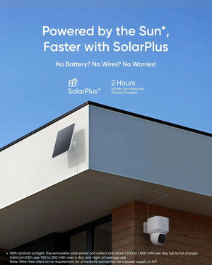 eufy SoloCam E3 يوفي كاميرا مراقبة بالطاقة الشمسية خارجية متحركة روؤية ليلية 2K تتبع الاجسام بالذكاء الاصطناعي AI كاميرا خارجية واي فاي لاسبكية كاميرا طاقة شمسية