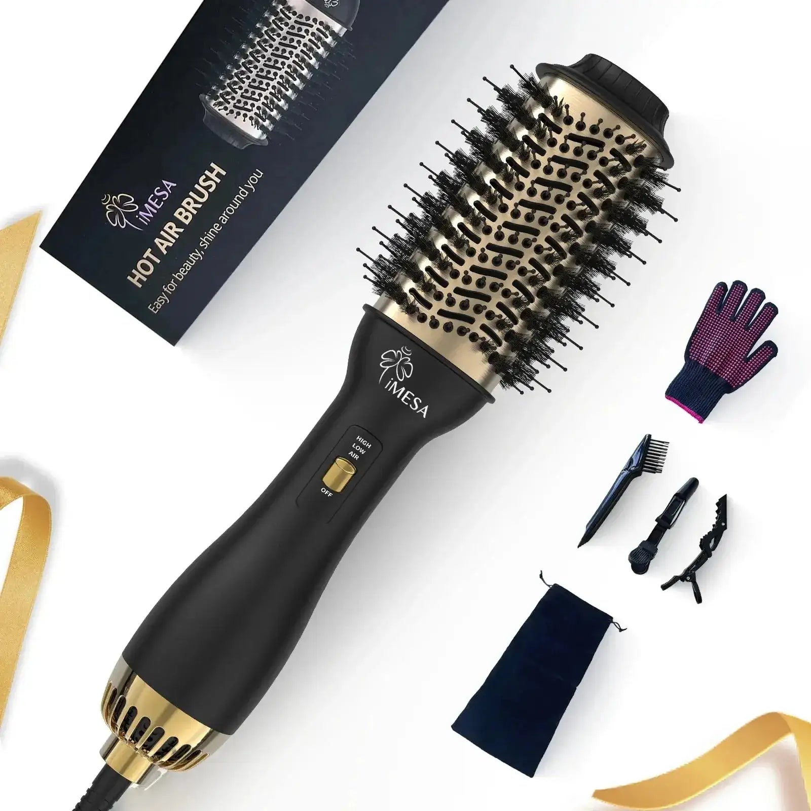 فرشاة هواء ساخن بخطوة واحدة لتجفيف وتجعيد وفرد الشعر احترافية متعددة الوظائف KinseiBeauty اجهزة تصفيف الشعر