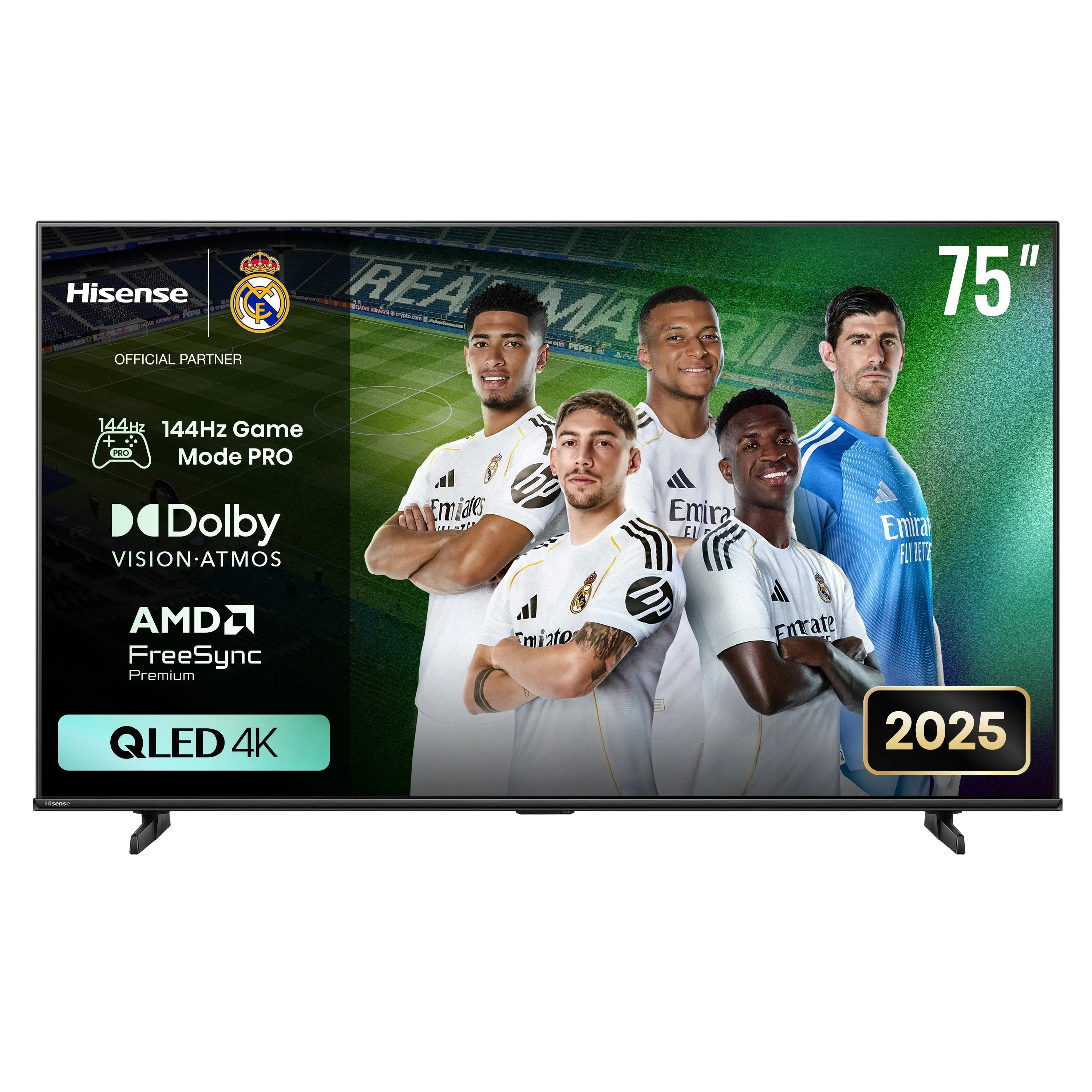 تلفزيون هايسنس Q7 QLED 4K للألعاب 144Hz - 55/65/75 كيو اوليد بوصة بذكاء الاصطناعي دولبي فيجون - Dolby Vision Atmos - AI Picture Q7Q 75inch 3-5 ايام تلفزيونات وشاشات