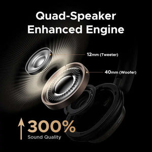UGREEN Studio Pro 48dB ANC يوجرين سماعات رأس لاسلكية فوق الأذن سماعات بلوتوث إلغاء الضوضاء النشطة للألعاب و الأفلام بذكاء الصناعي وقت اللعب 120 ساعة سماعات