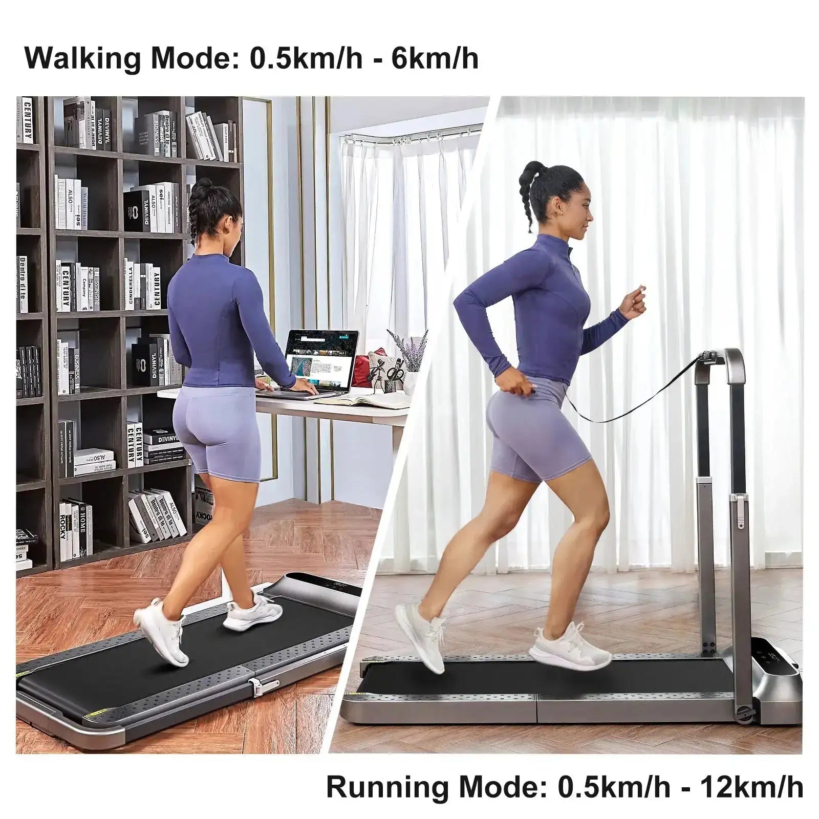جهاز مشي قابل للطي WalkingPad R2 - 12 كم/ساعة - 2 في 1 للمشي والجري - تحت المكتب أجهزة رياضية