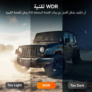 كاميرا داش كام سيارة الذيب WOLFBOX G900 بدقة 4K+2.5K مرآة أمامية و كاميرا خلفية شاشة لمس IPS 12 بوصة مع GPS ونظام WDR داش كام