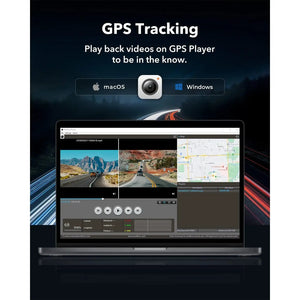 كاميرا داش كام الذيب لسيارة WOLFBOX G930 امامية و خلفية واي فاي 10 بوصة 4K مرآة ذكية GPS مراقبة 24 ساعة شاشة لمس Car Electronics