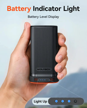 بطارية ليثيوم أيون الذيب WOLFBOX MF200 قابلة للشحن - 22.2 واط ساعة 7.4 فولت، بطارية احتياطية قابلة للإزالة للأجهزة الإلكترونية (البطارية فقط بدون شاحن) sweety1 بطاريات وملحقات الطاقة